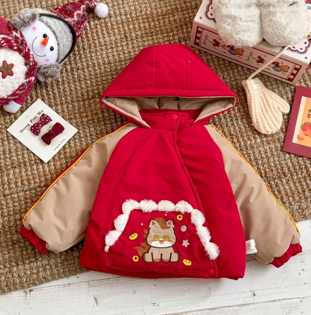 奶泡泡-新年款加厚棉服外套