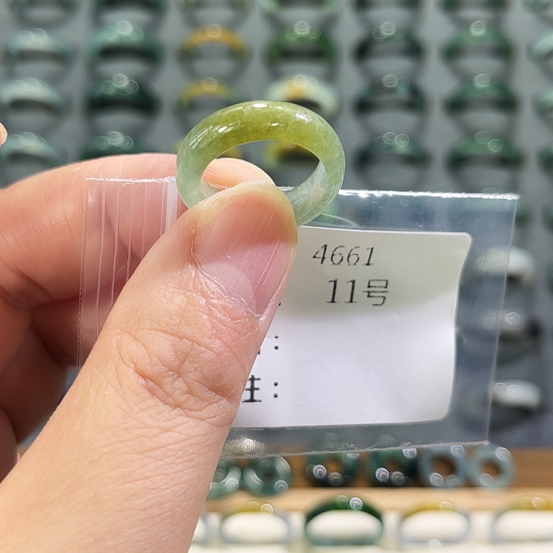 未镶嵌戒指翡翠4661     