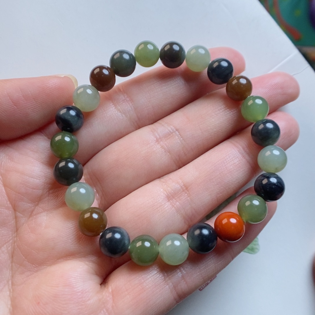 和田玉手链未镶嵌楼兰