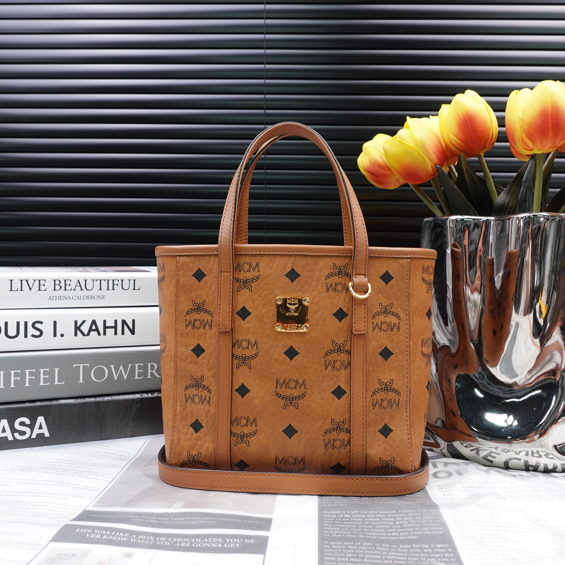 95新 MCM 单肩包/T10249951