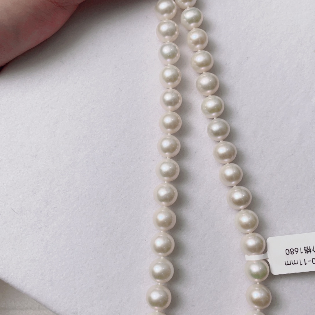 淡水珍珠颈饰银S925镶嵌钓*