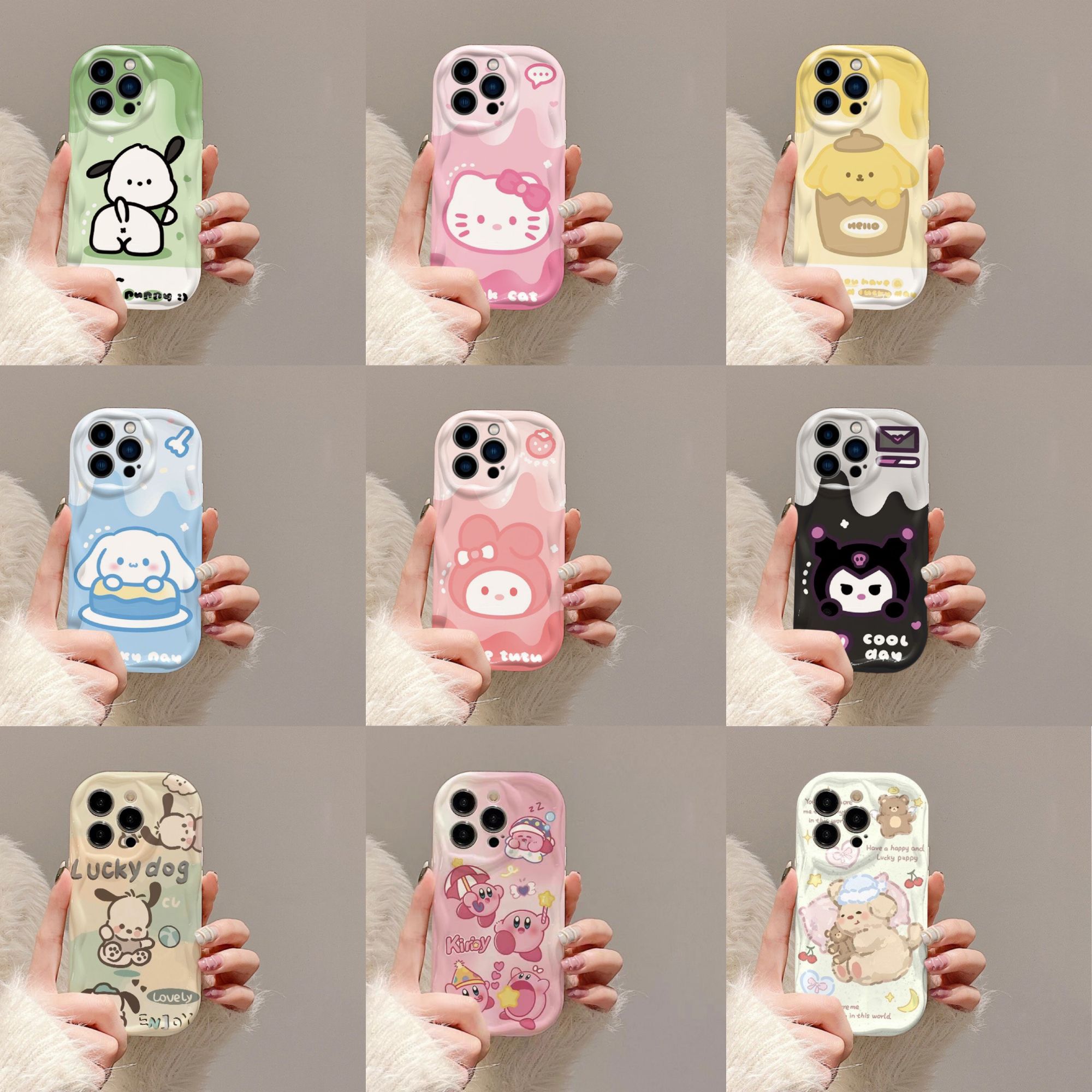 【拍一开三全包软壳】适用iphone15/16pro手机壳ins卡通可爱防摔壳