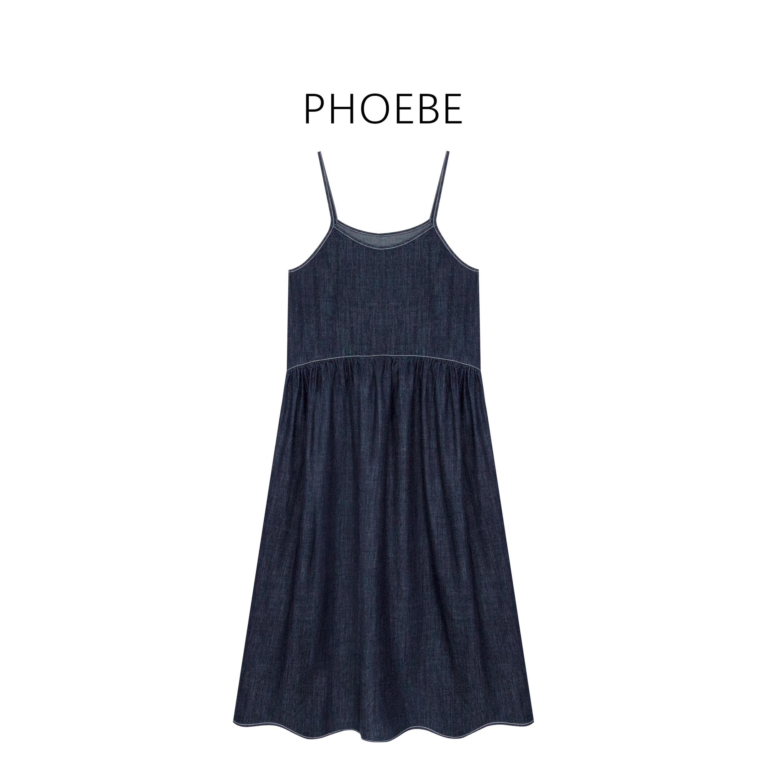 【原牛吊带裙】PHOEBE叶姐 夏季新款原牛色连衣裙FY5050233B