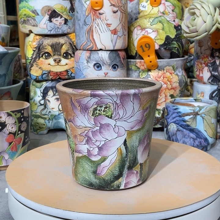 红陶景德镇艺术手绘作品