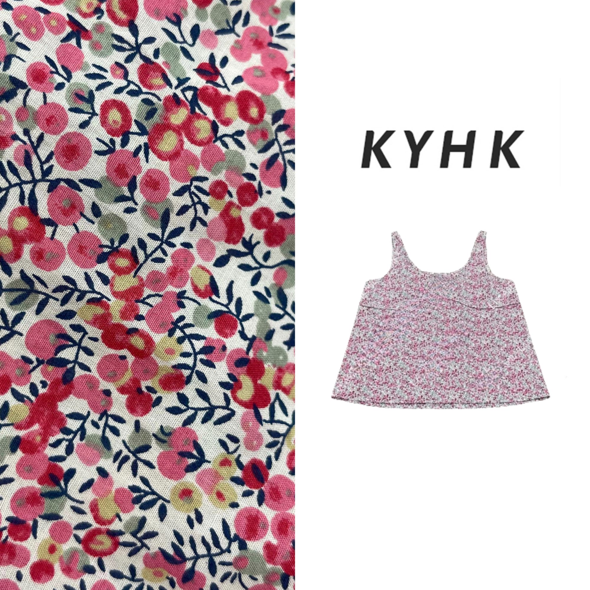 KYHK小碎花背心复古小众吊带上衣250510