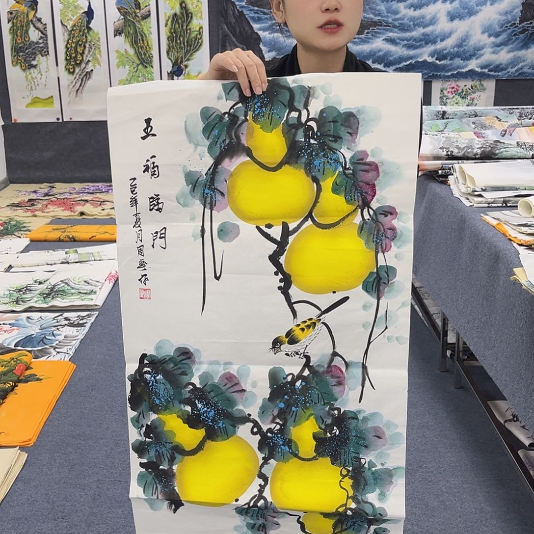 国画作品全场放漏