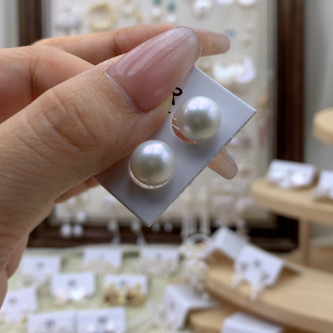 未镶嵌耳饰淡水珍珠