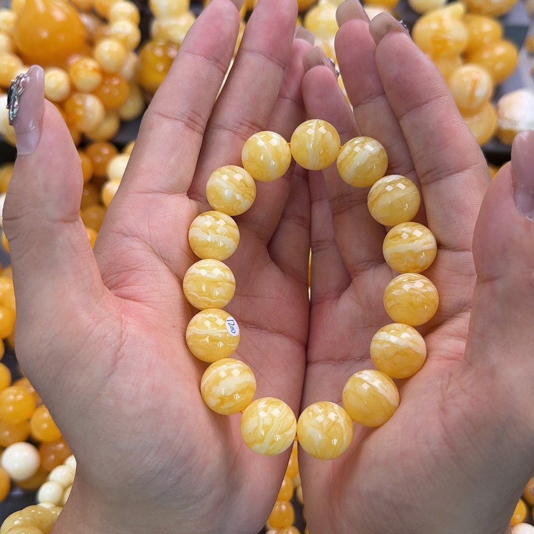 蜜蜡未镶嵌珠宝奇石同料16mm