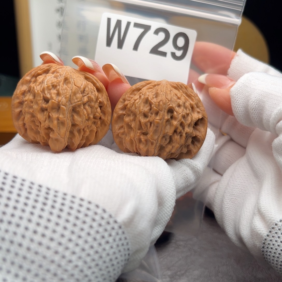 文玩核桃把件42磨盘w 729