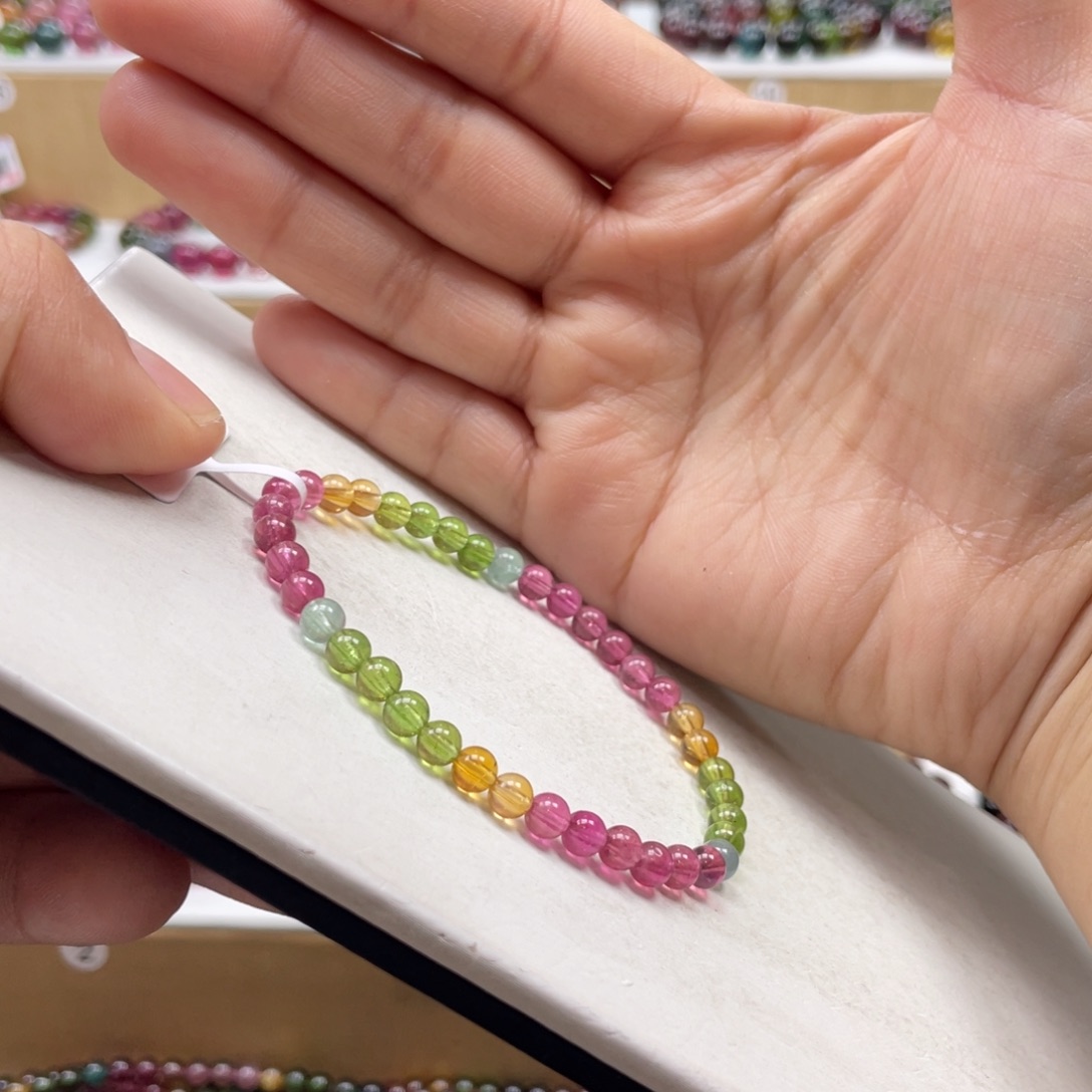 碧玺手串未镶嵌4.8mmmmmmmmmmmmmmmmmmm