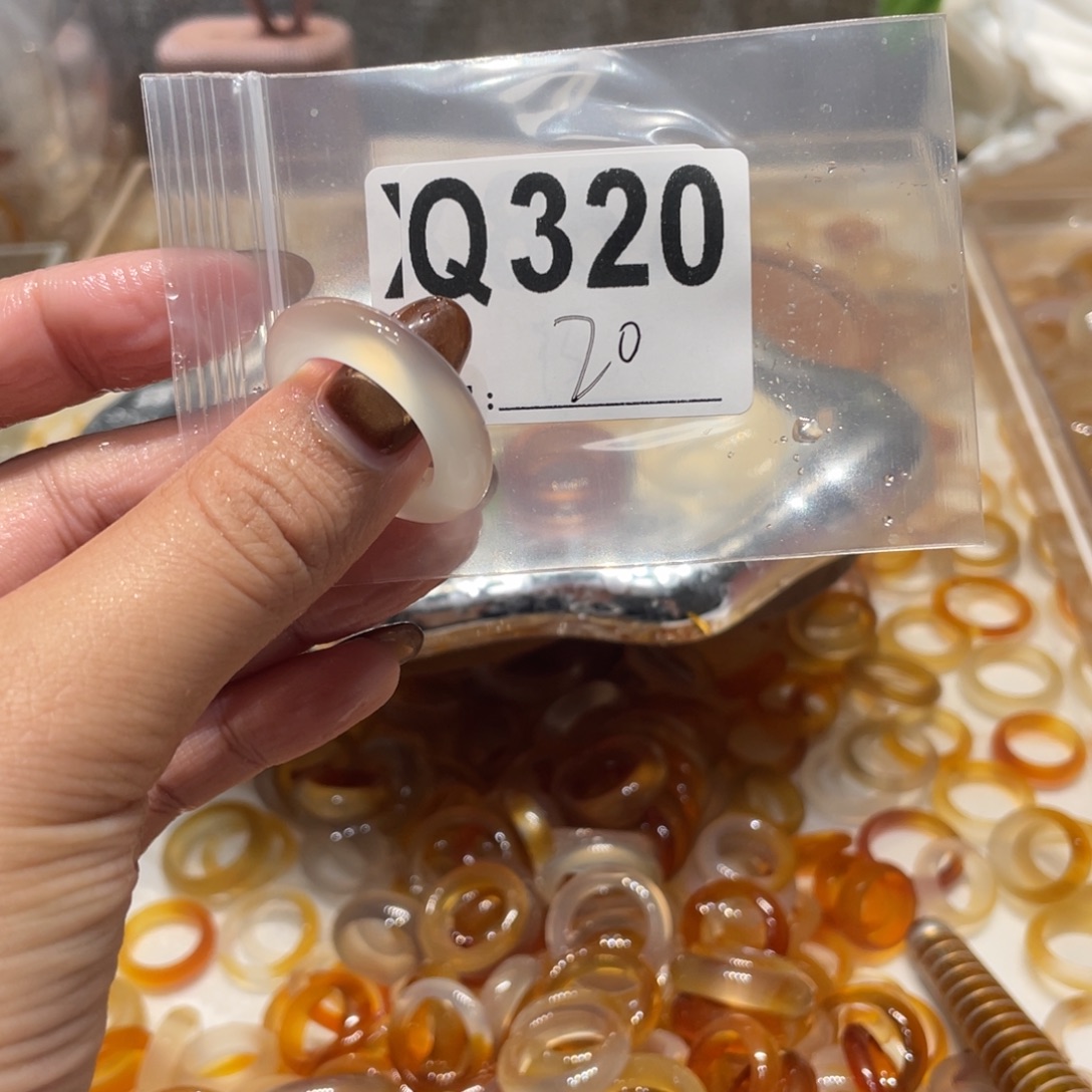 玛瑙/玉髓未镶嵌戒指320