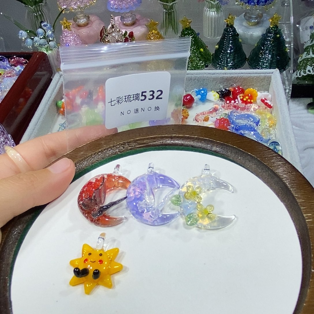 *****玻璃吊坠（不含链）532四个挂件