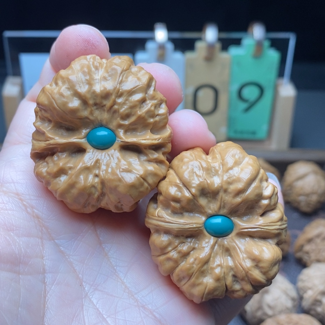 文玩核桃把件蛤蟆头肚45