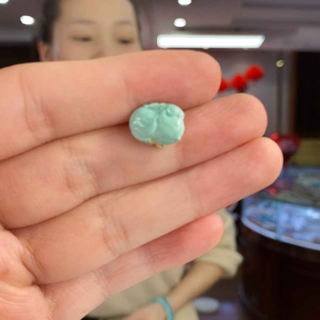 自***律绿松石未镶嵌珠宝奇石