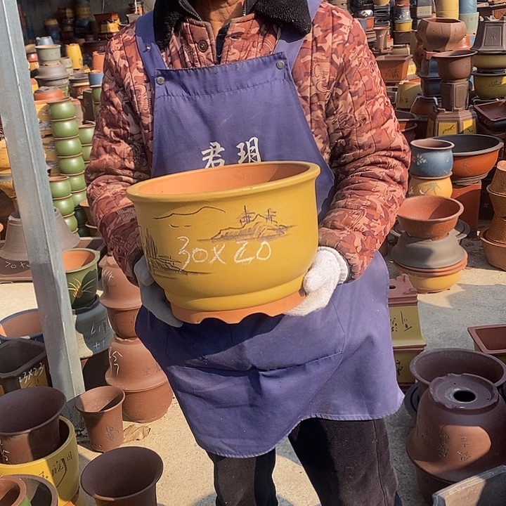 紫砂花盆紫砂花盆