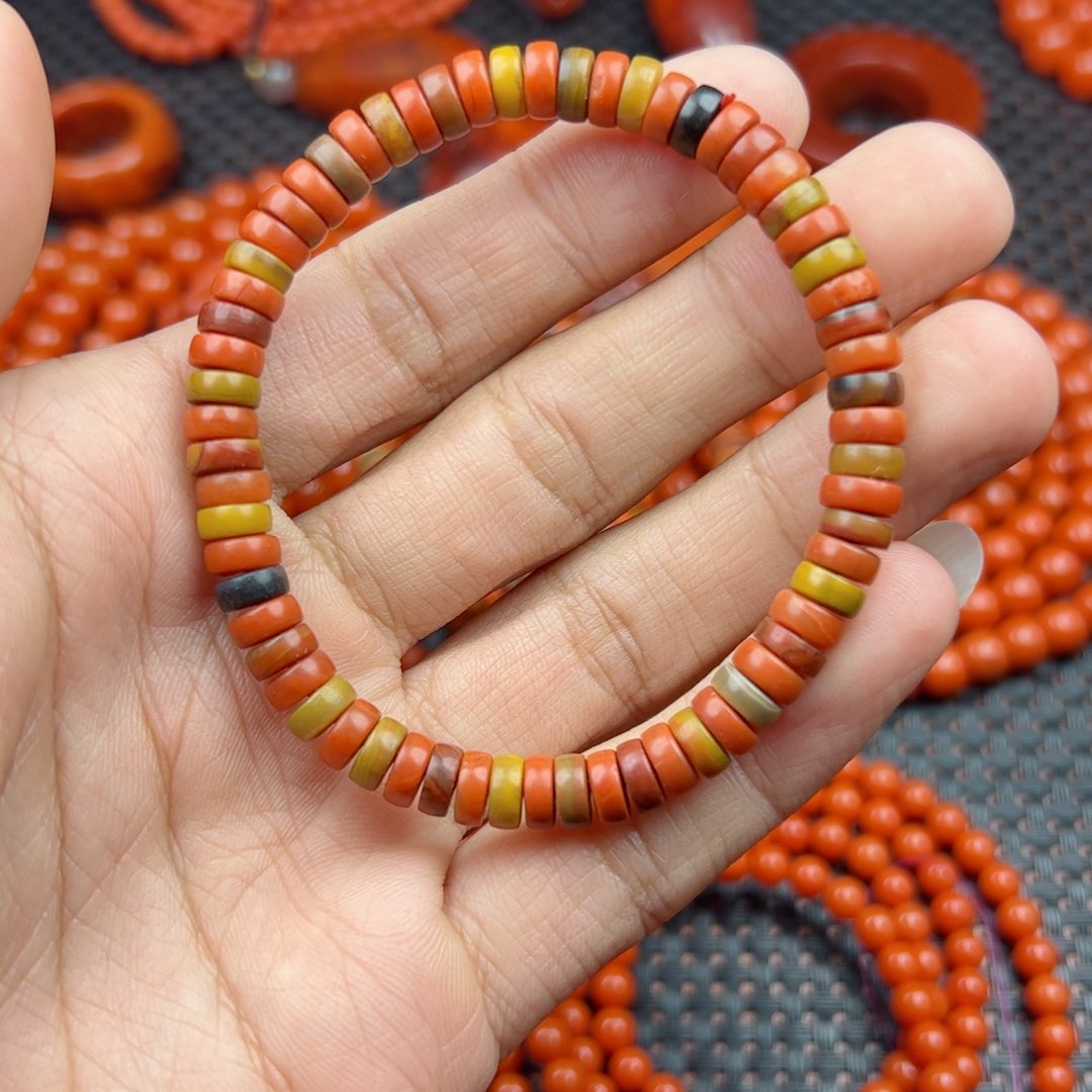 南红玛瑙挂件未镶嵌手串