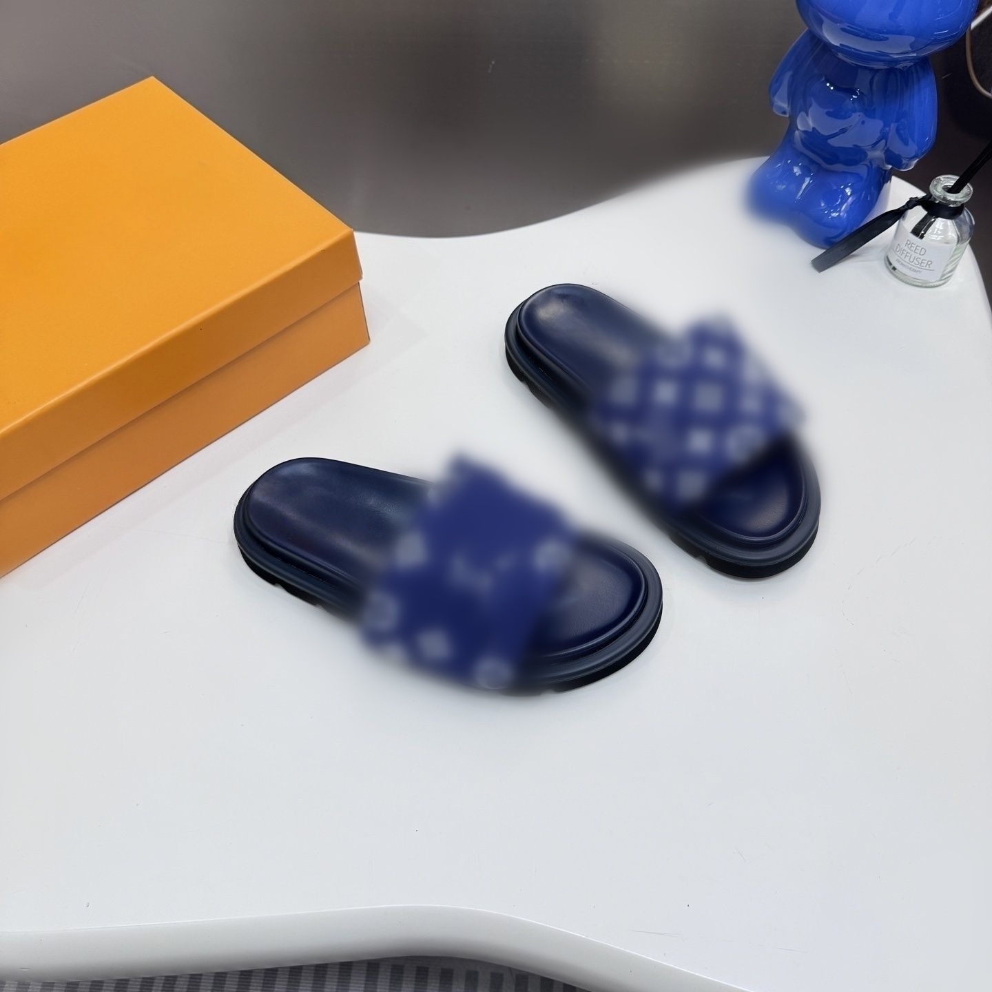 【77推荐】 蓝色时尚休闲女士夏季拖鞋-9503