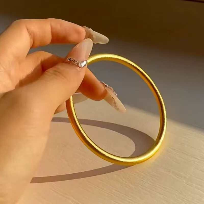 （抖音质检发货）一物一证书18K金古法实心手镯