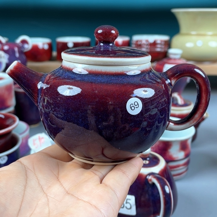 瓷片钧瓷茶器……微微瑕