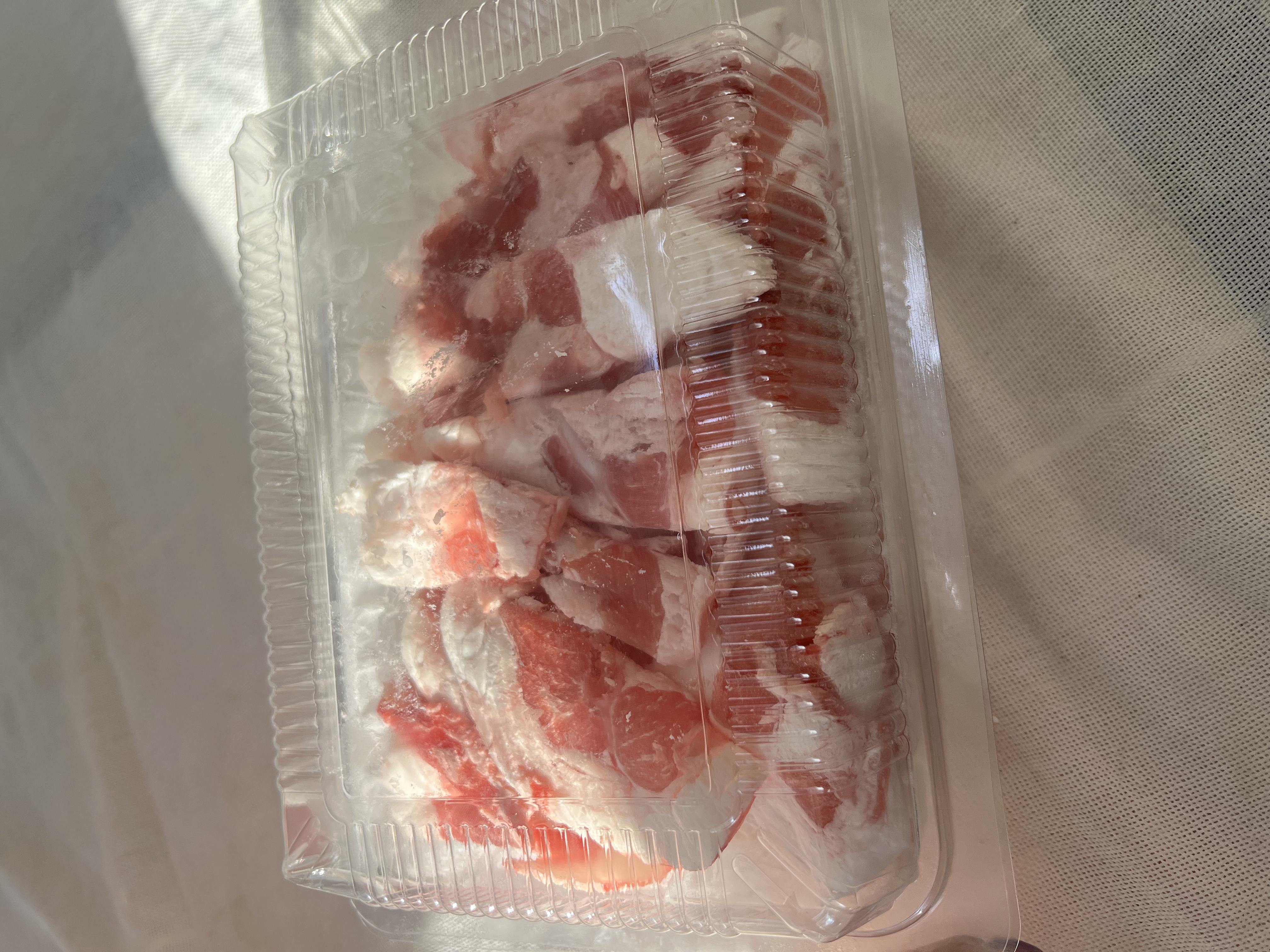 呼伦贝尔草饲羊肉卷肥瘦相间半斤尝鲜