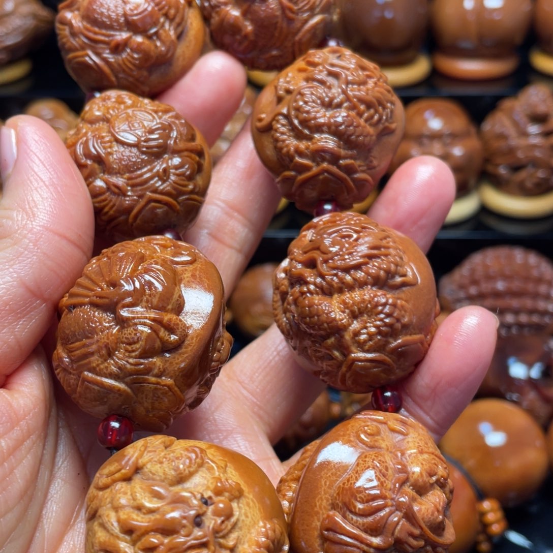 橄榄核手串/手链H**H龙财一条