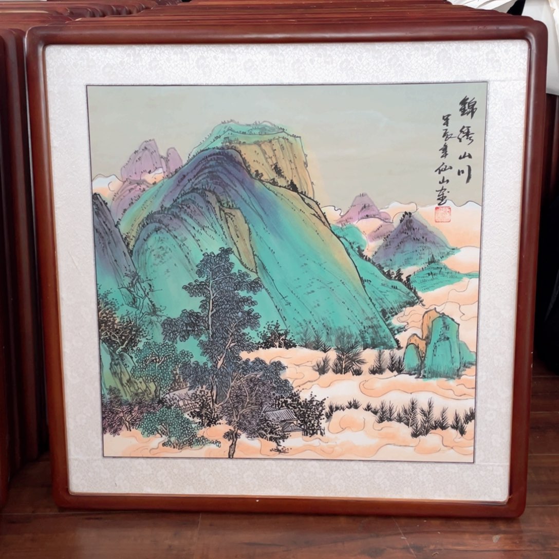 国画带框尺寸63*63厘米