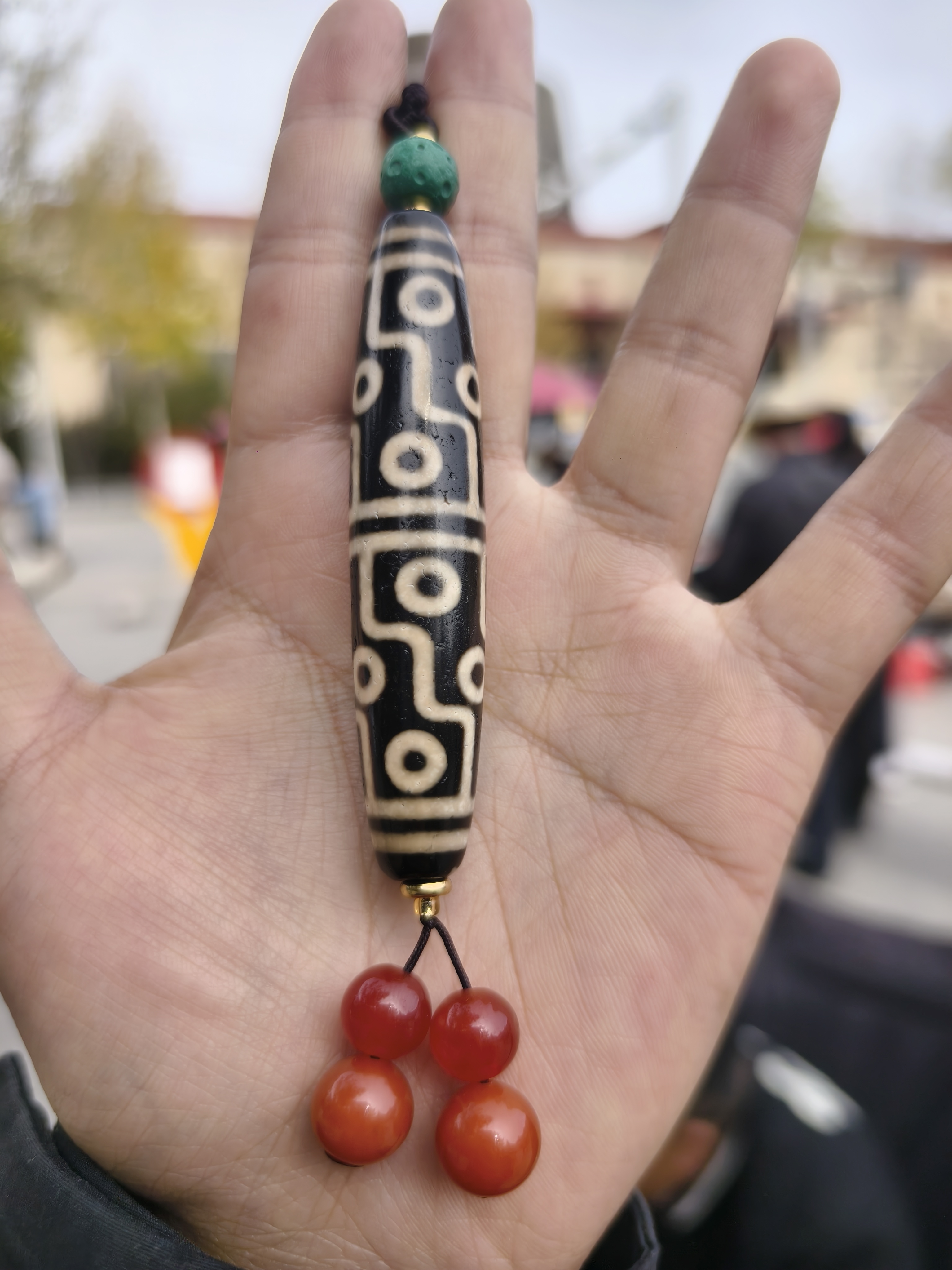 非金属木质吊坠 九眼珠男女款时尚百搭精美真品挂件