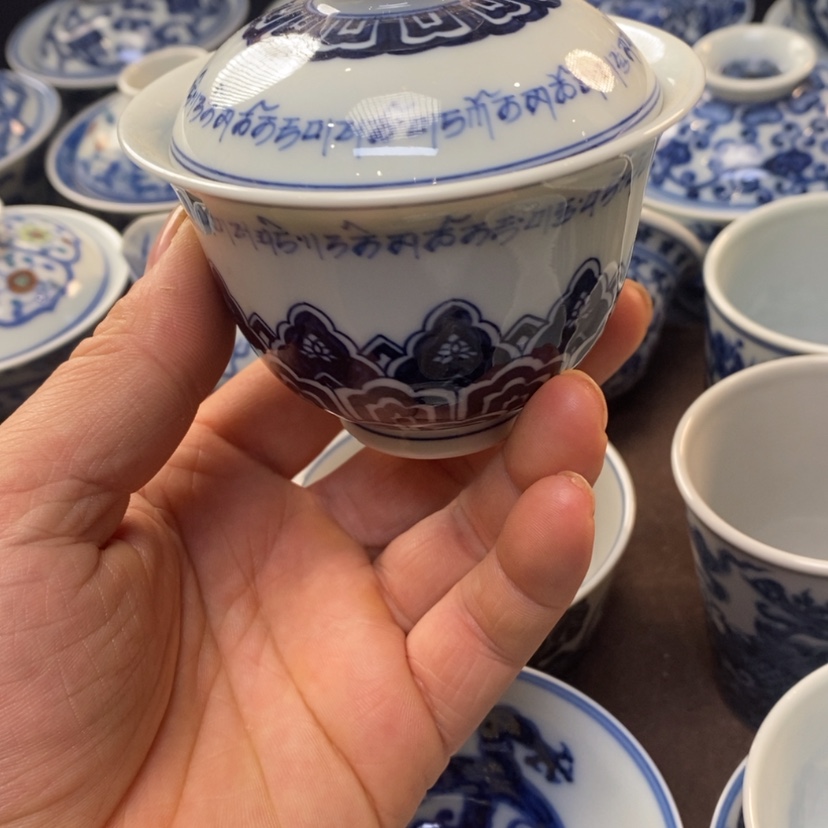 【闪购商品】景德镇柴窑元宝盖碗