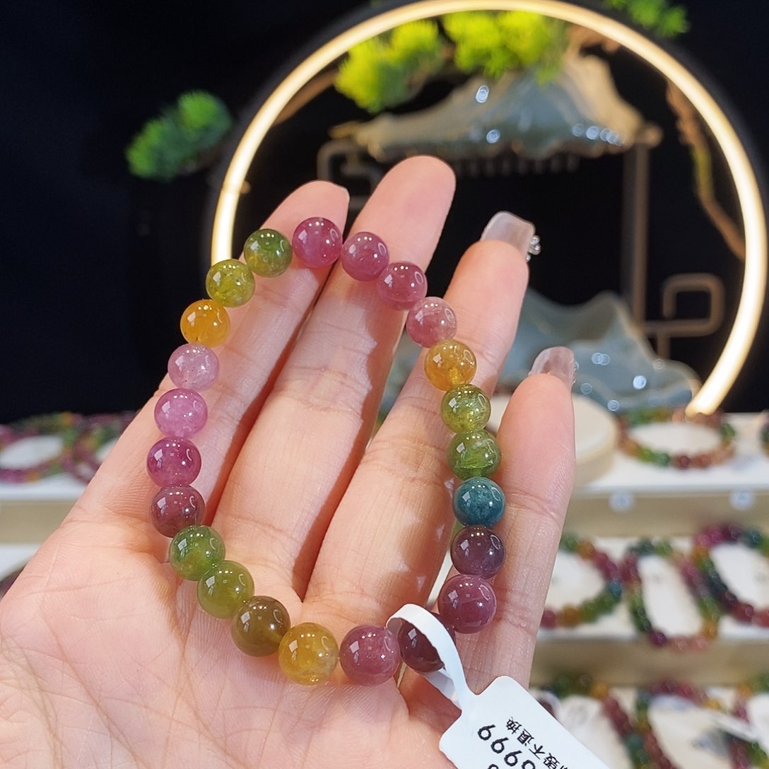 手串未镶嵌碧玺G2066单圈颜色微差