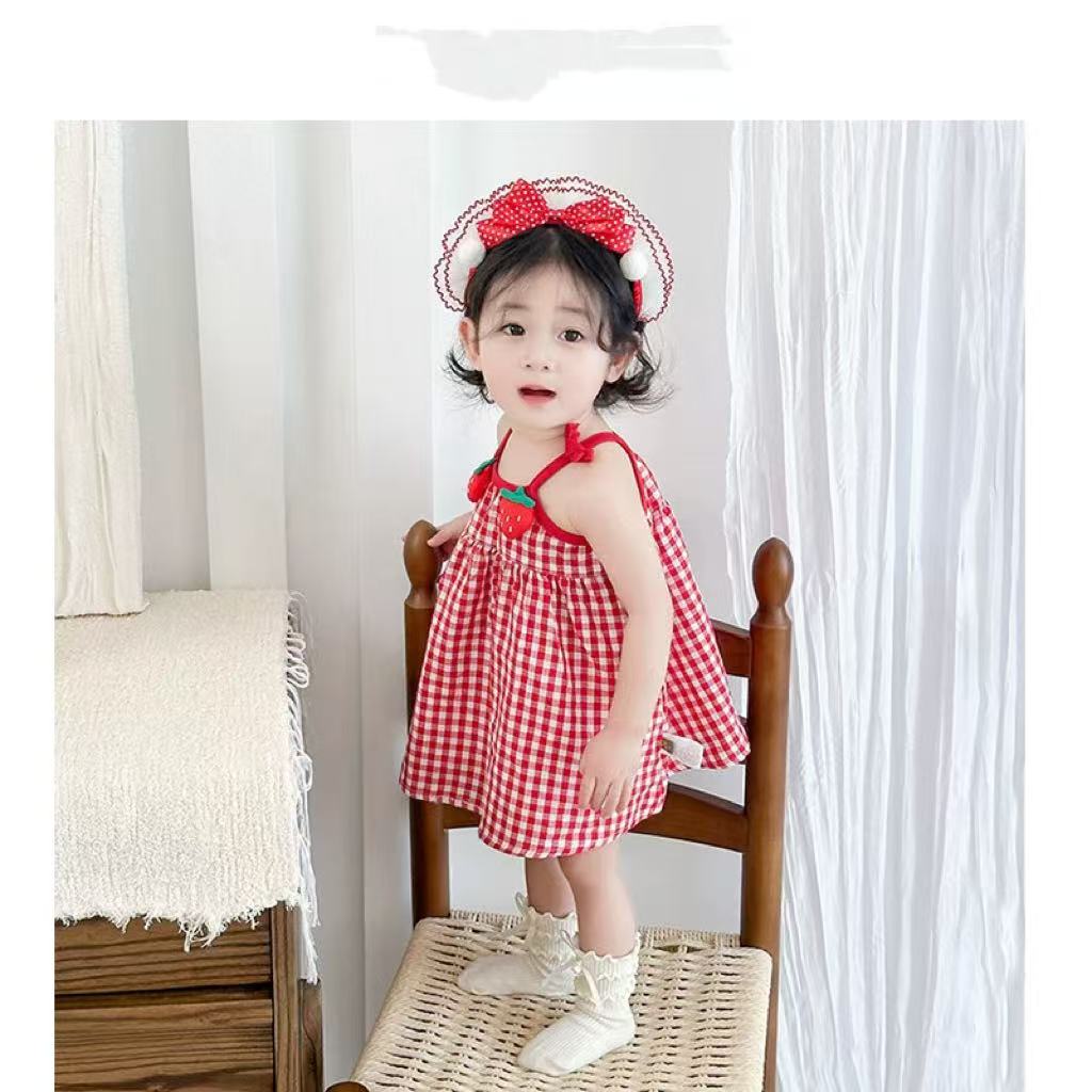 夏季新款公主裙女夏季荷叶裙甜美风婴儿女童