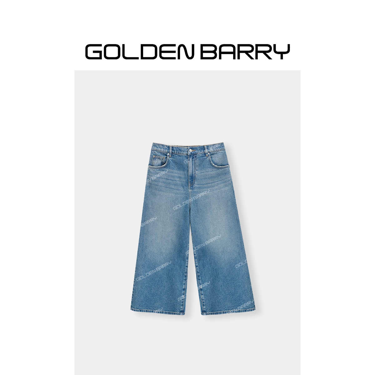GOLDENBARRY|501158美式复古A字牛仔九分裤