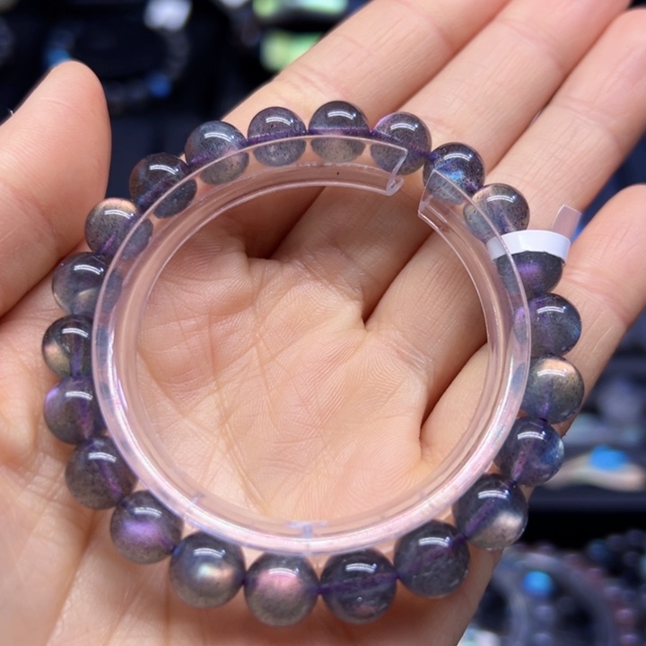 拉长石手串未镶嵌8.5左右