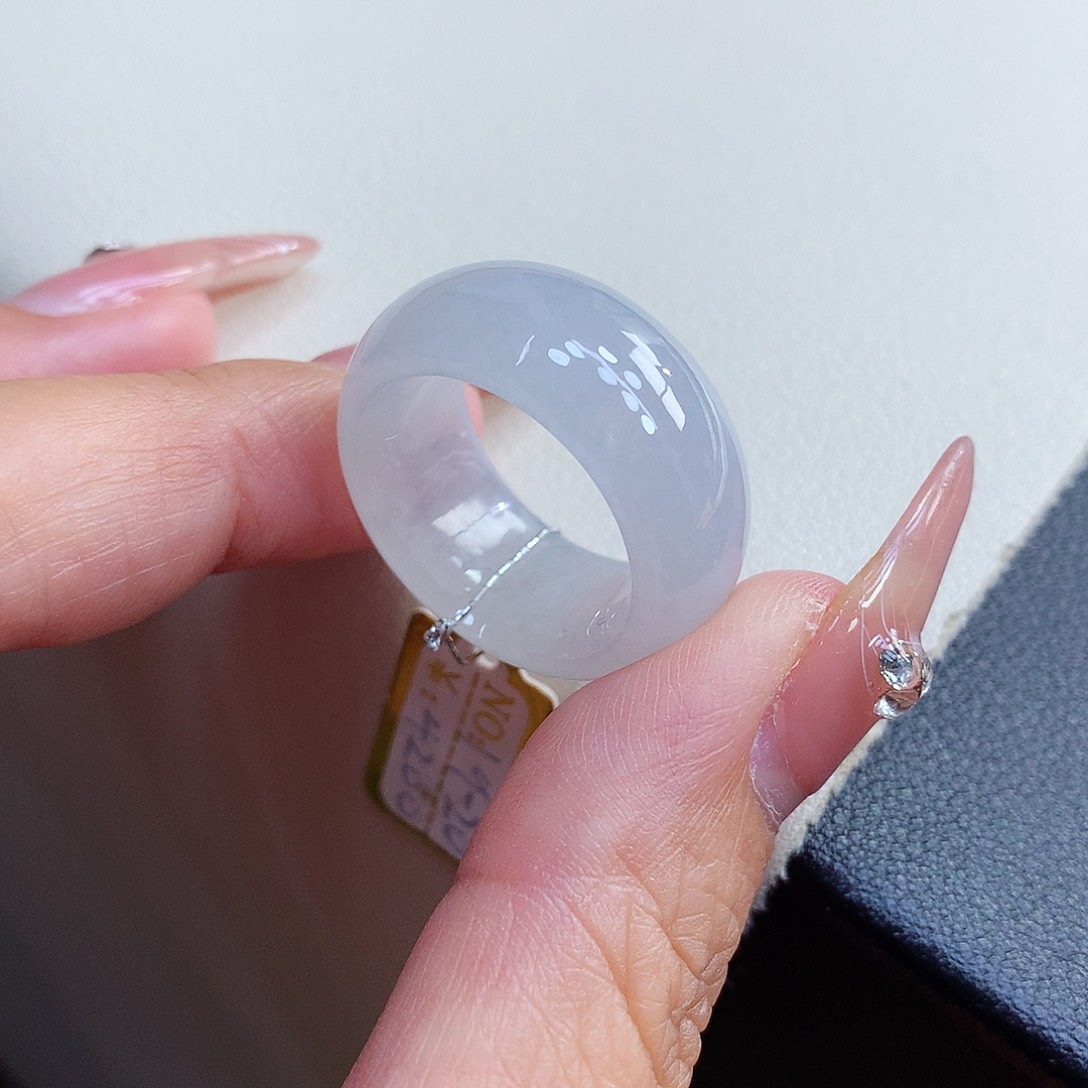 翡翠未镶嵌戒指19-20号