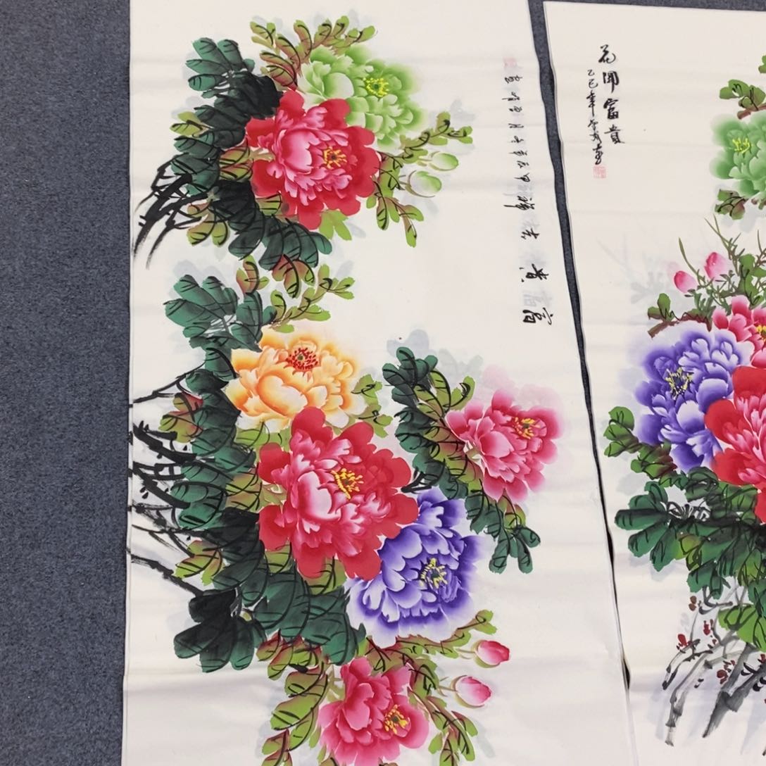 国画尺寸140✖️70四尺手绘画