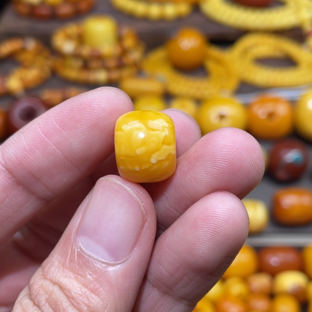 蜜蜡未镶嵌裸石墩子14