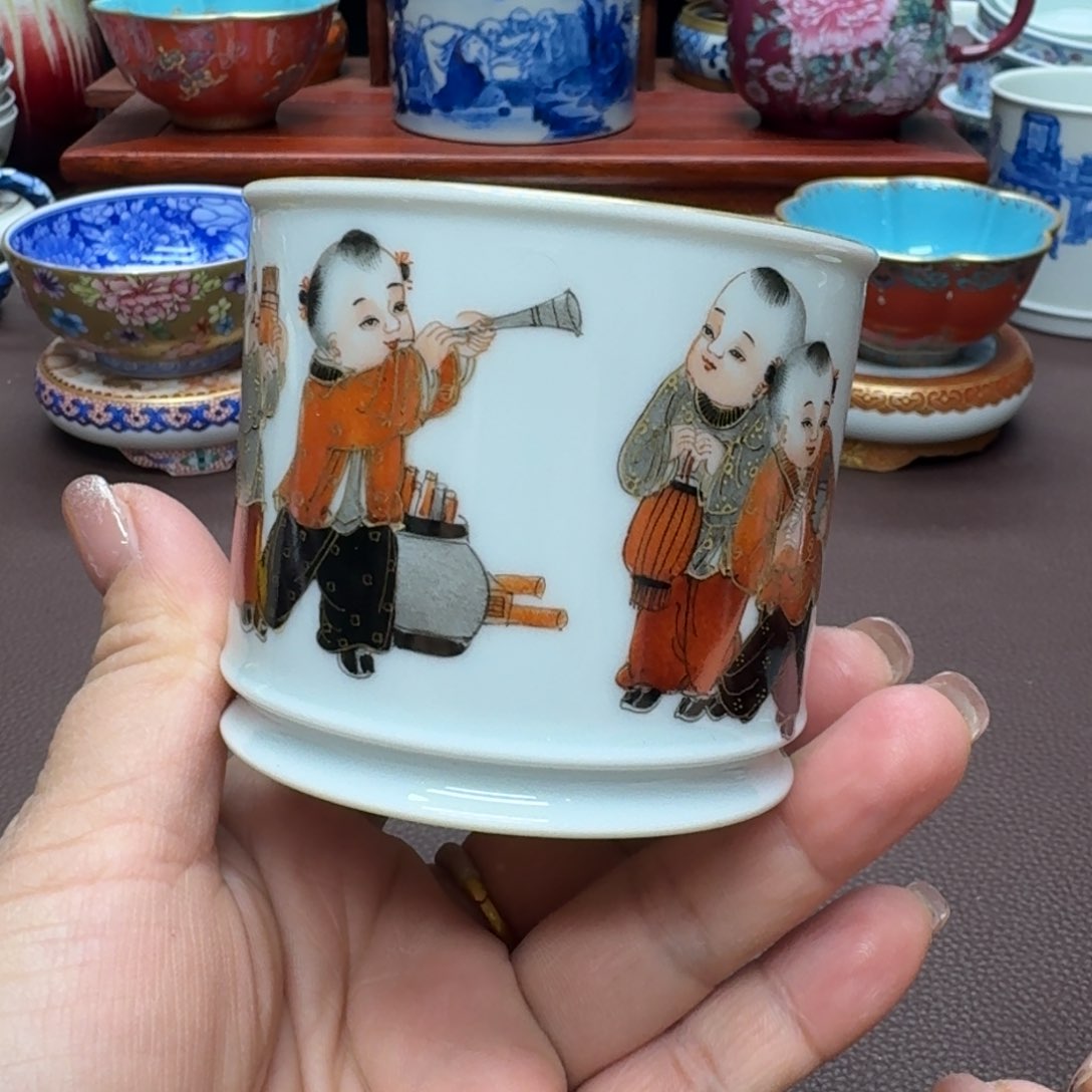 瓷片景德镇仿古手工制作精品展示