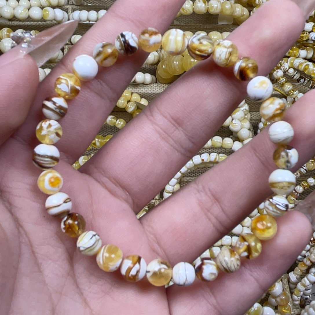 手绳琥珀未镶嵌6m