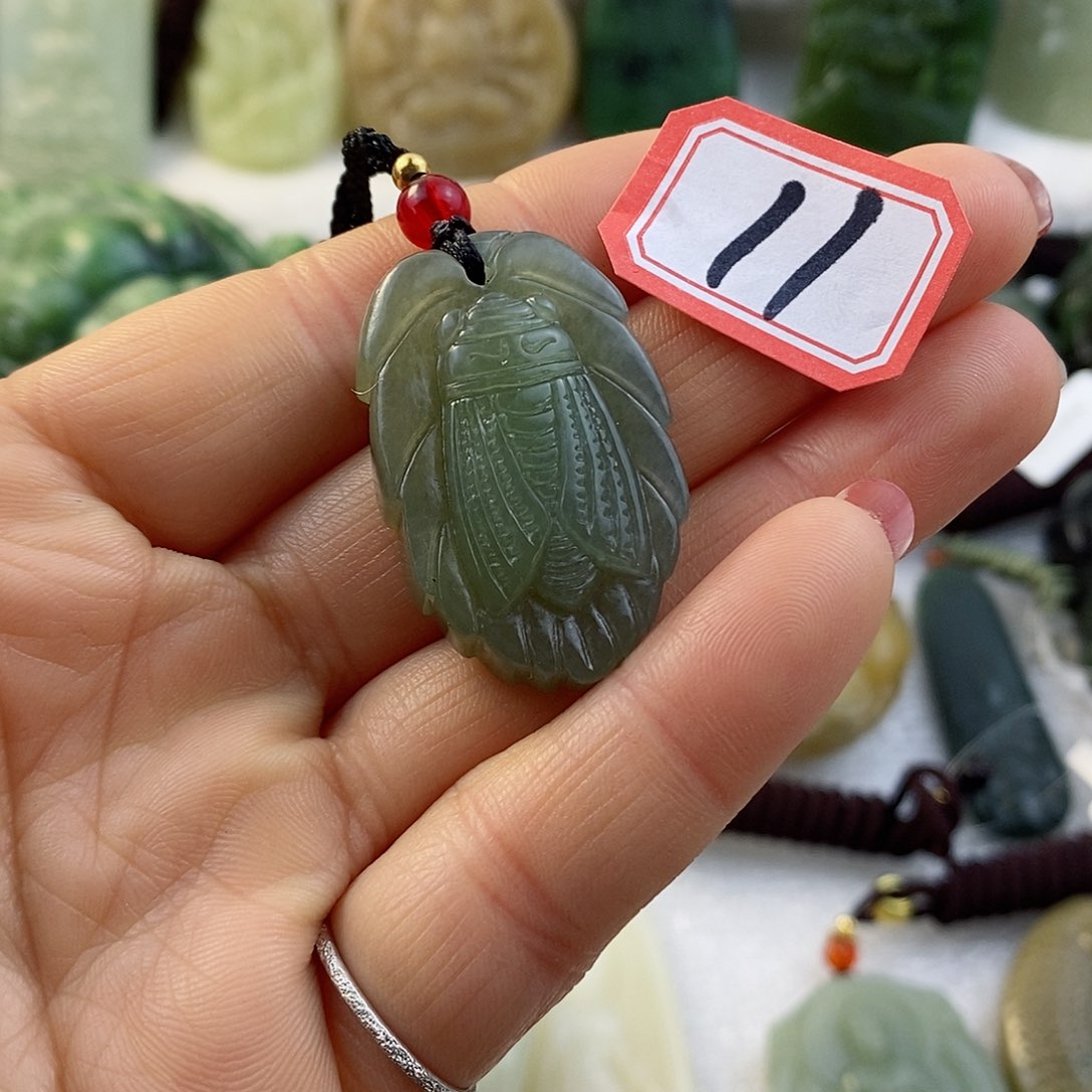 和田玉（糖玉）颈饰未镶嵌