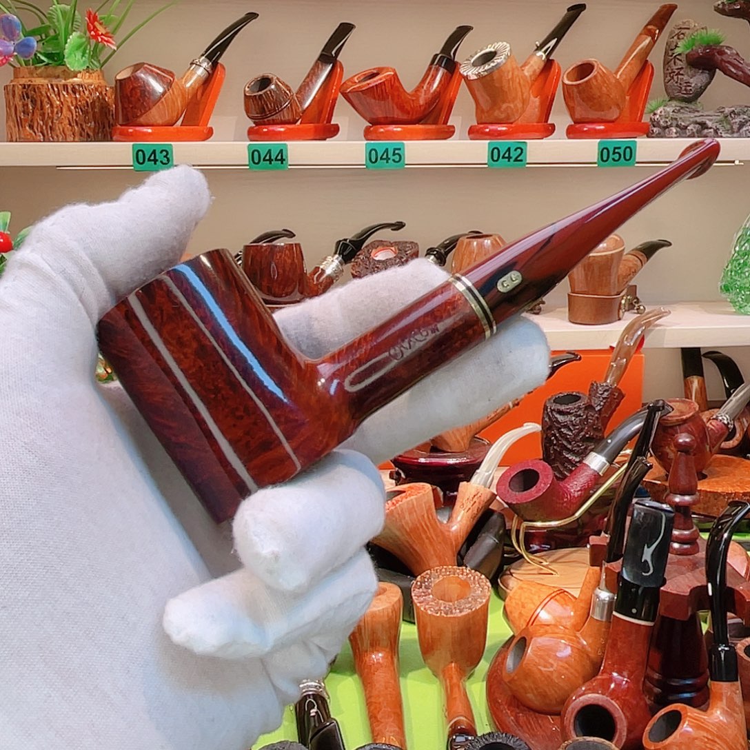 叶***风法国c石楠木烟斗工艺品