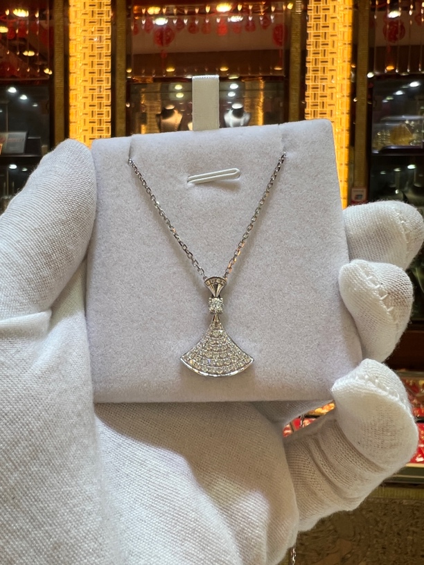 铂金Pt950女款镶嵌套链