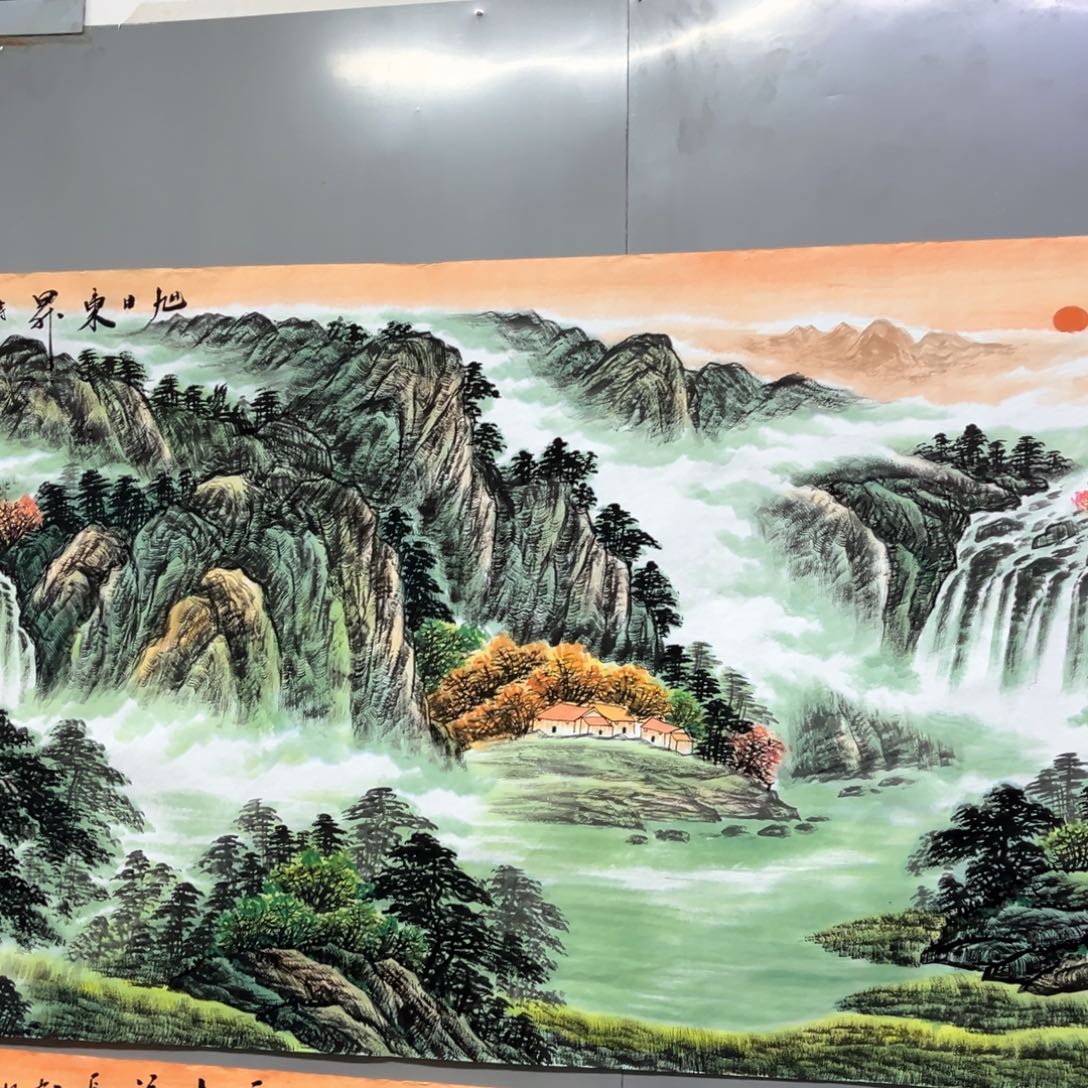 国画国画作品老师手绘