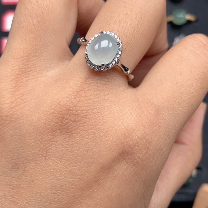 翡翠未镶嵌戒指戒指