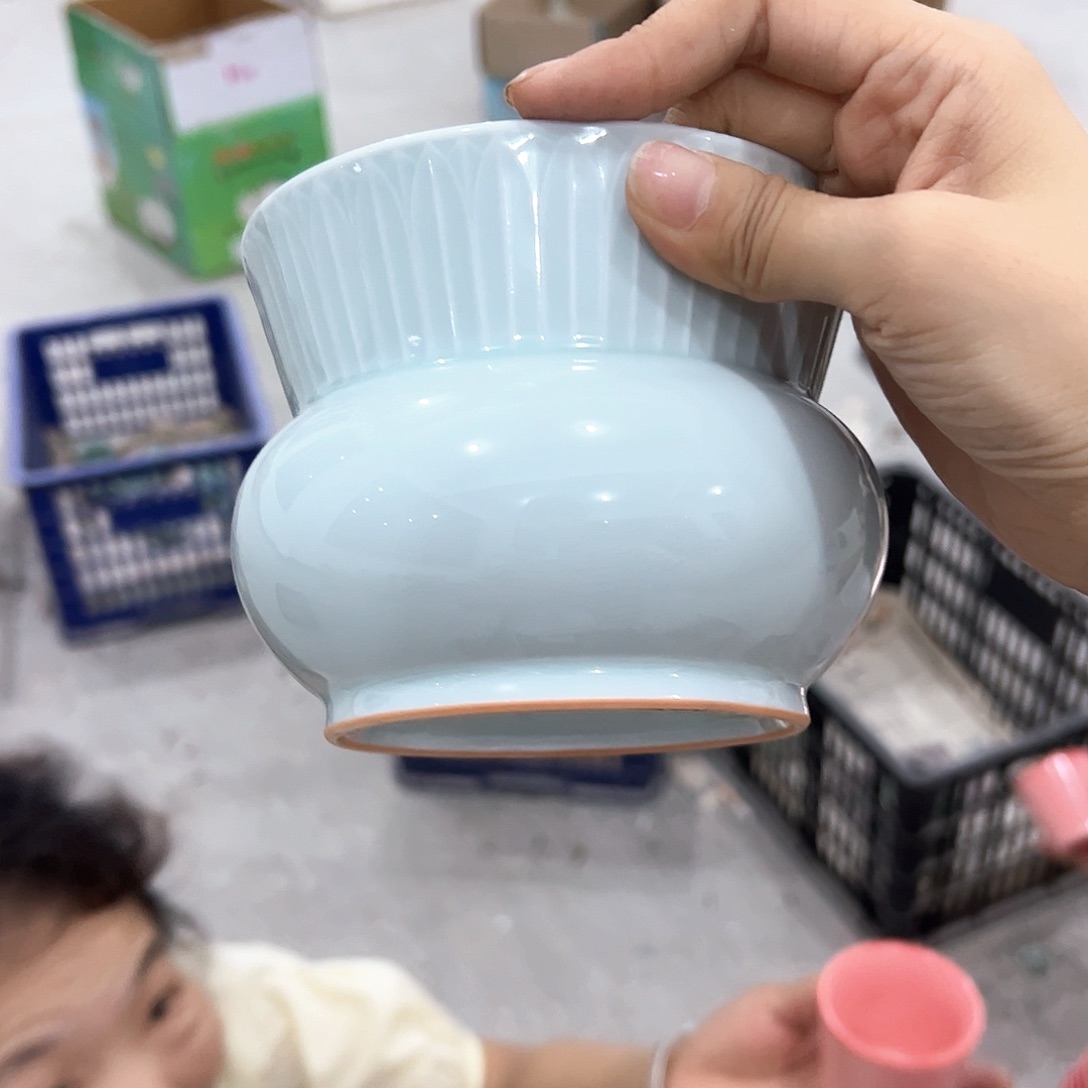 龙泉云间青瓷小米茶器