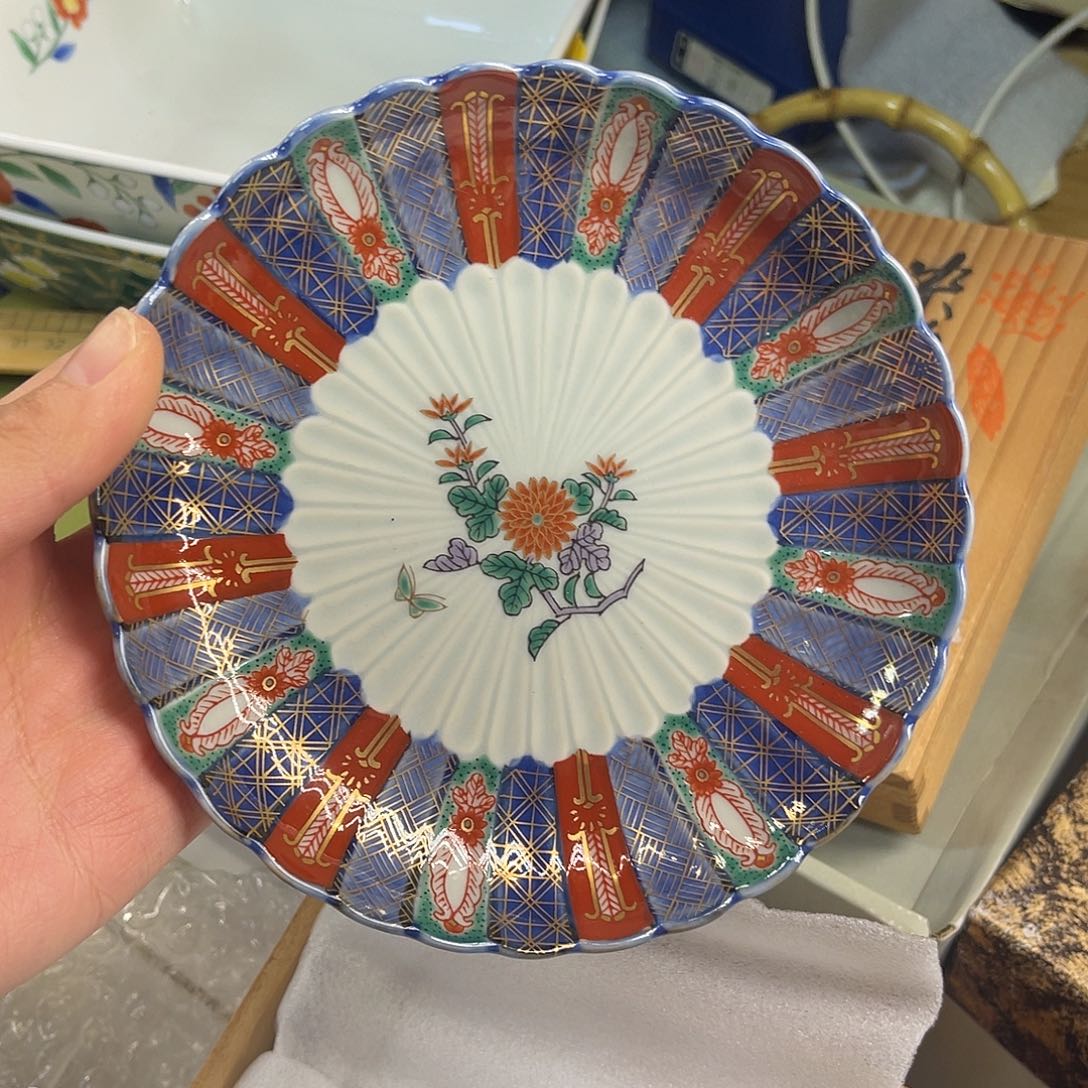 瓷片麟九郎橘瓣盘子31