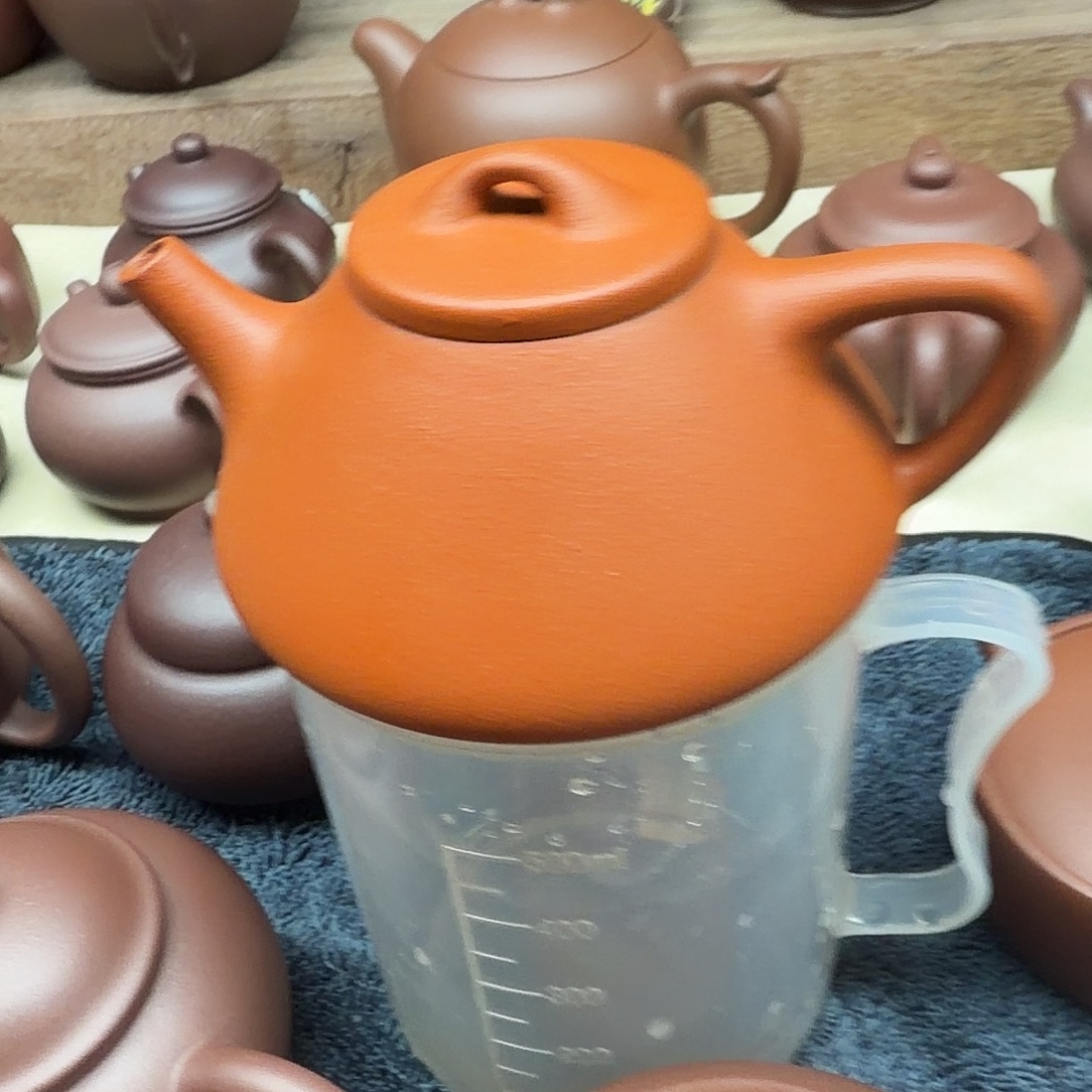 紫砂茶壶子冶200cc红降破的