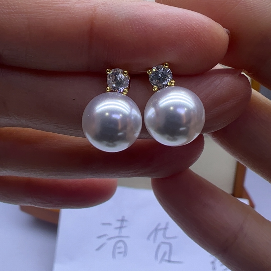淡水珍珠耳饰未镶嵌