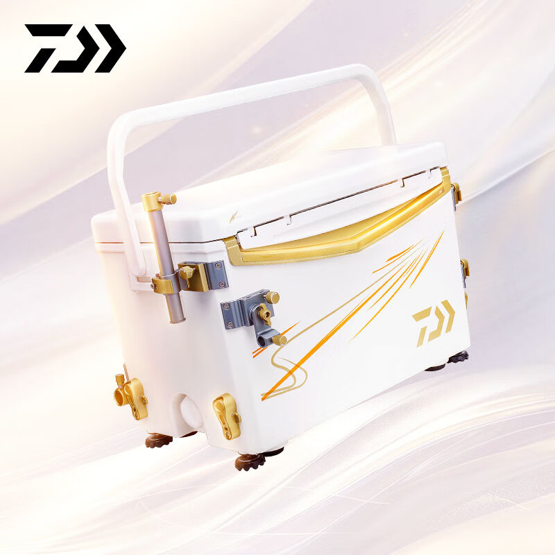 DAIWA达亿瓦 25新款 一击升降脚钓箱套装 29L坐钓箱带配件台钓箱