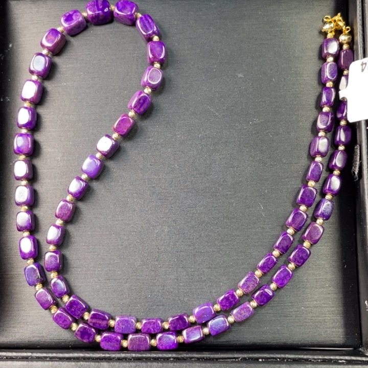 苏纪石（舒俱来）项链18K金镶嵌