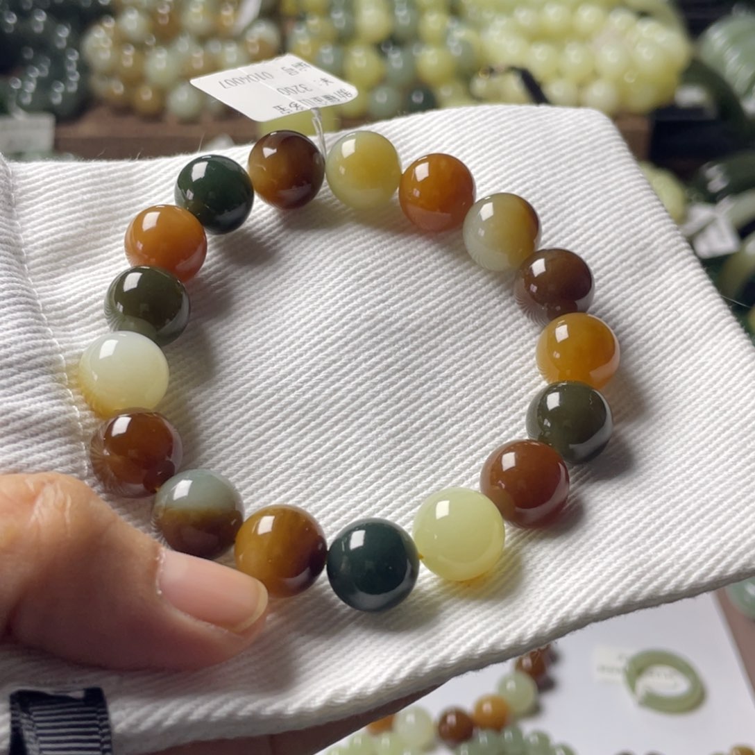 和田玉手链未镶嵌宝****呐