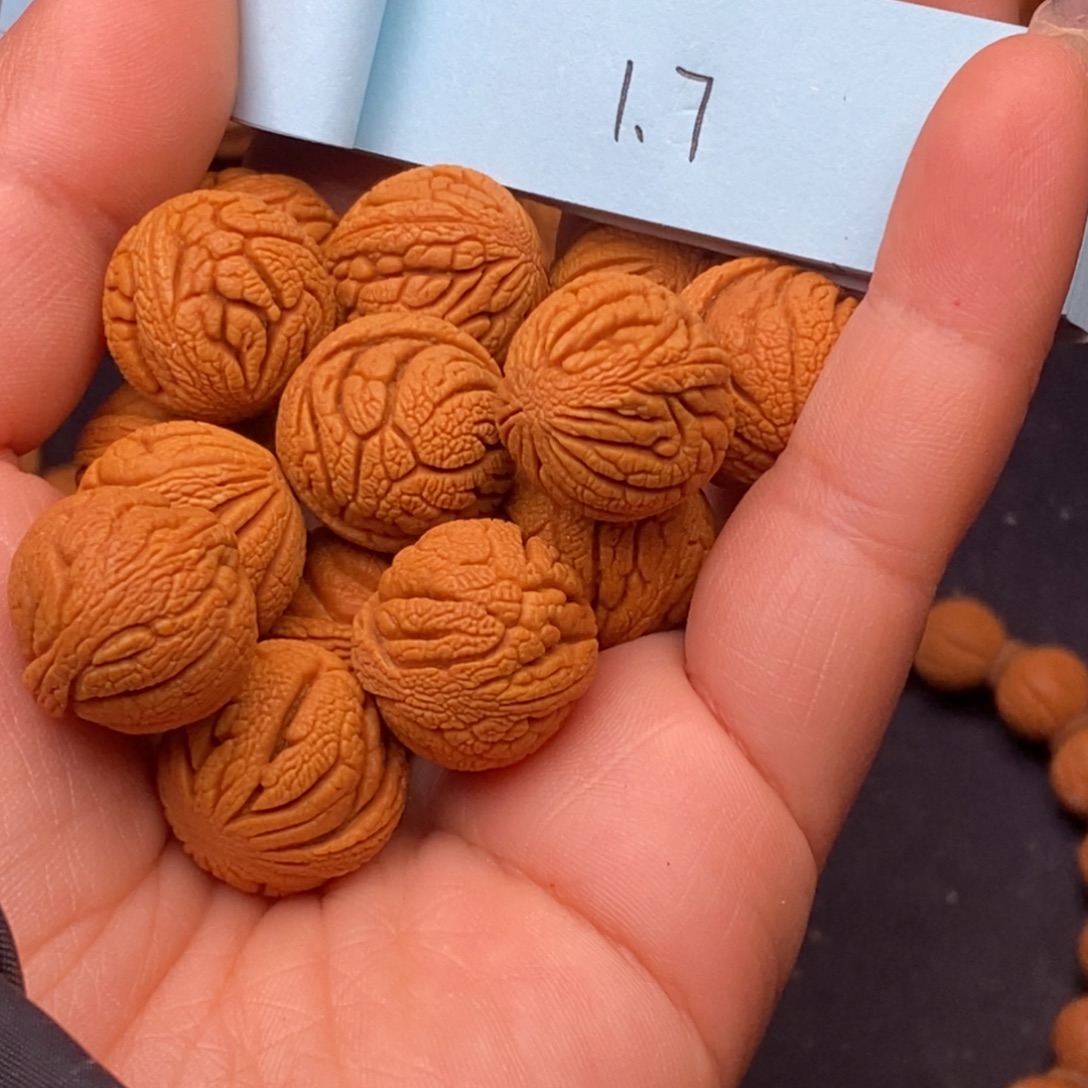秦岭龙纹桃核15颗